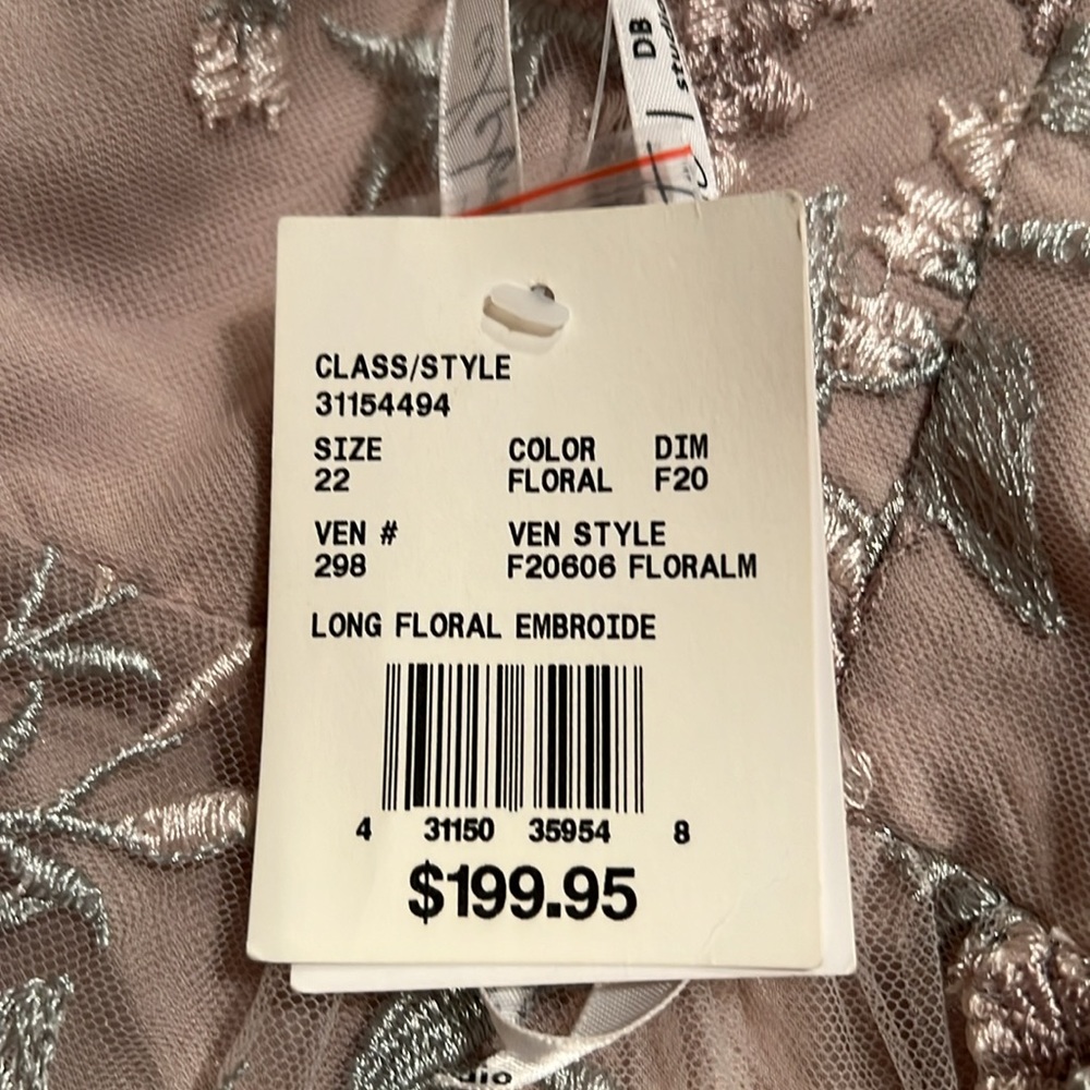 David’s Bridal Floral Overlay Dress / Gown NWT - Picture 7 of 11